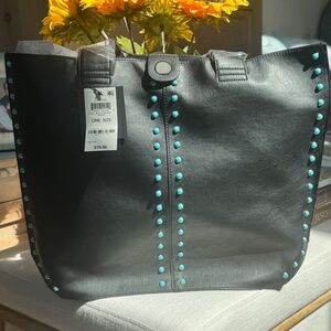 NWT BLACK TOTE BY INC